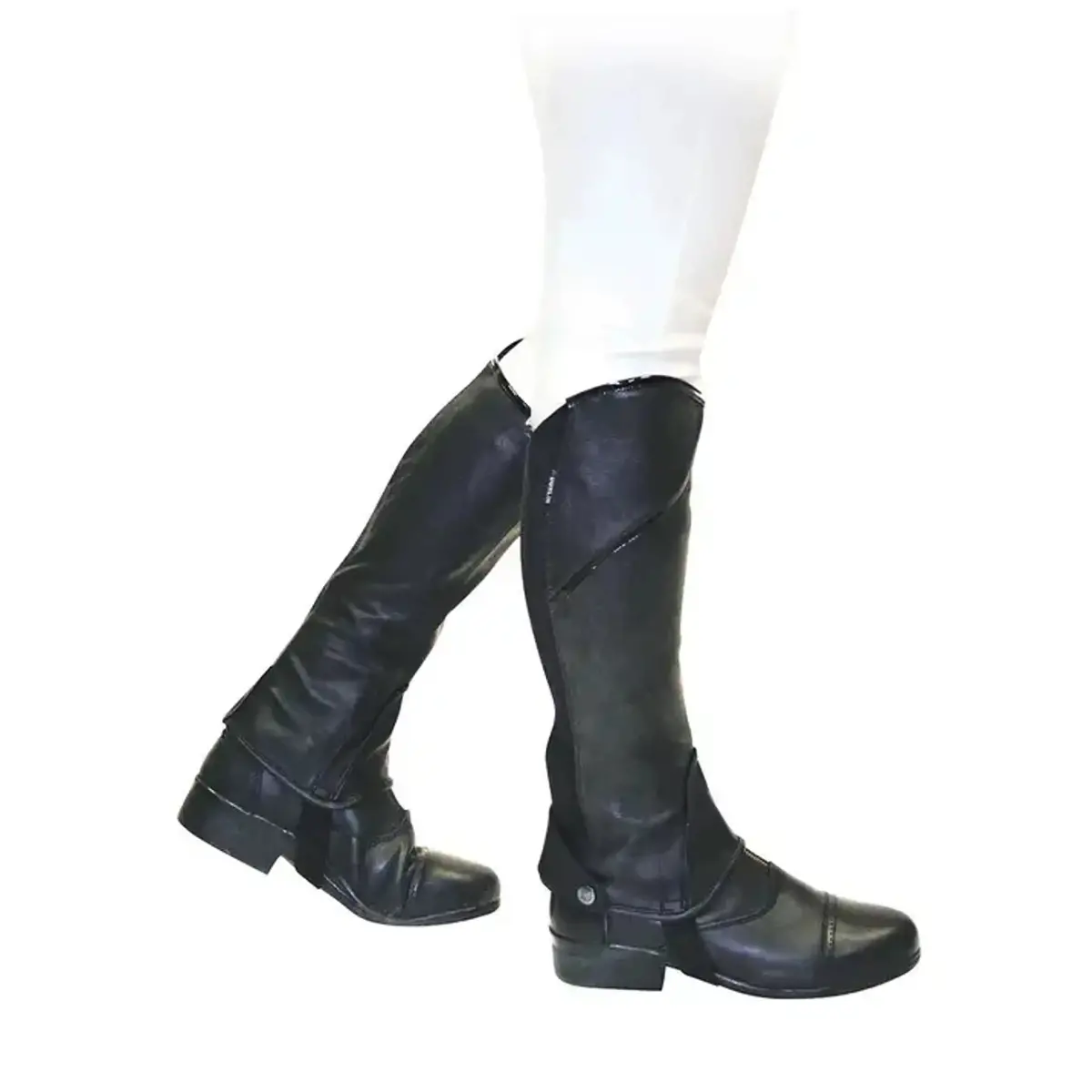 Dublin Chaps Stretch Fit Zwart/Patent Piping 1