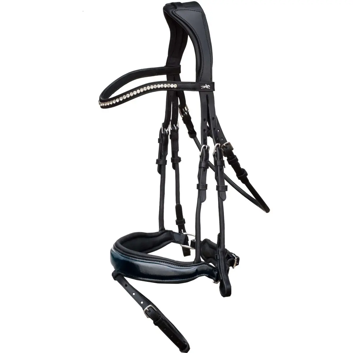 Schockemöhle Hoofdstel Premium Sports Malibu Zwart/Patent/Zilver 1