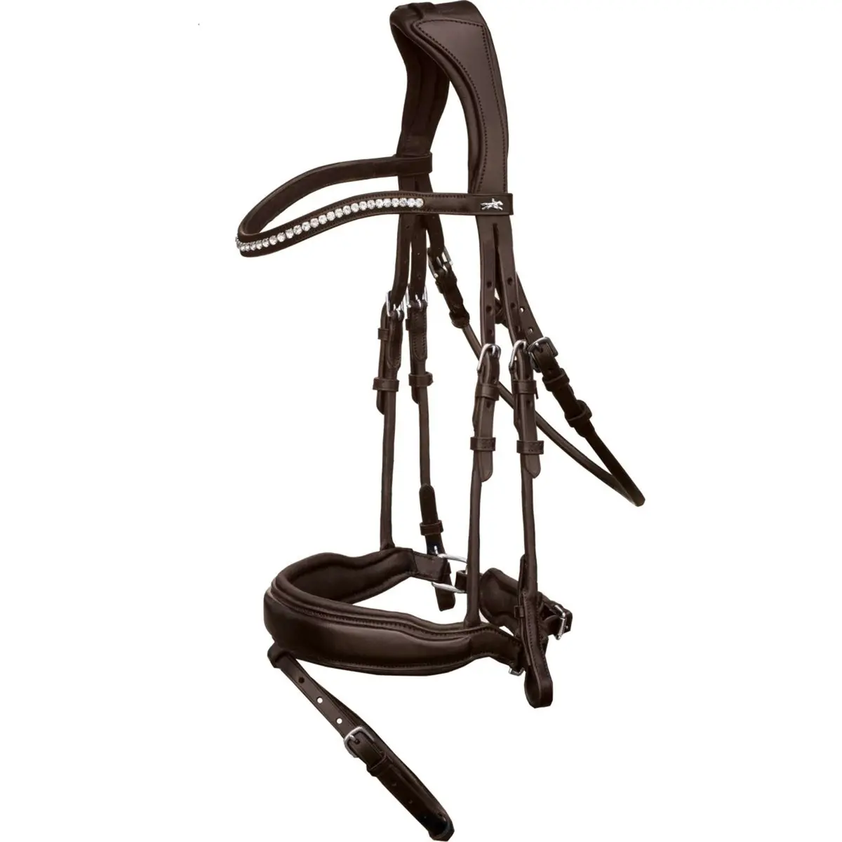 Schockemöhle Hoofdstel Premium Sports Malibu Espresso/Zilver 1