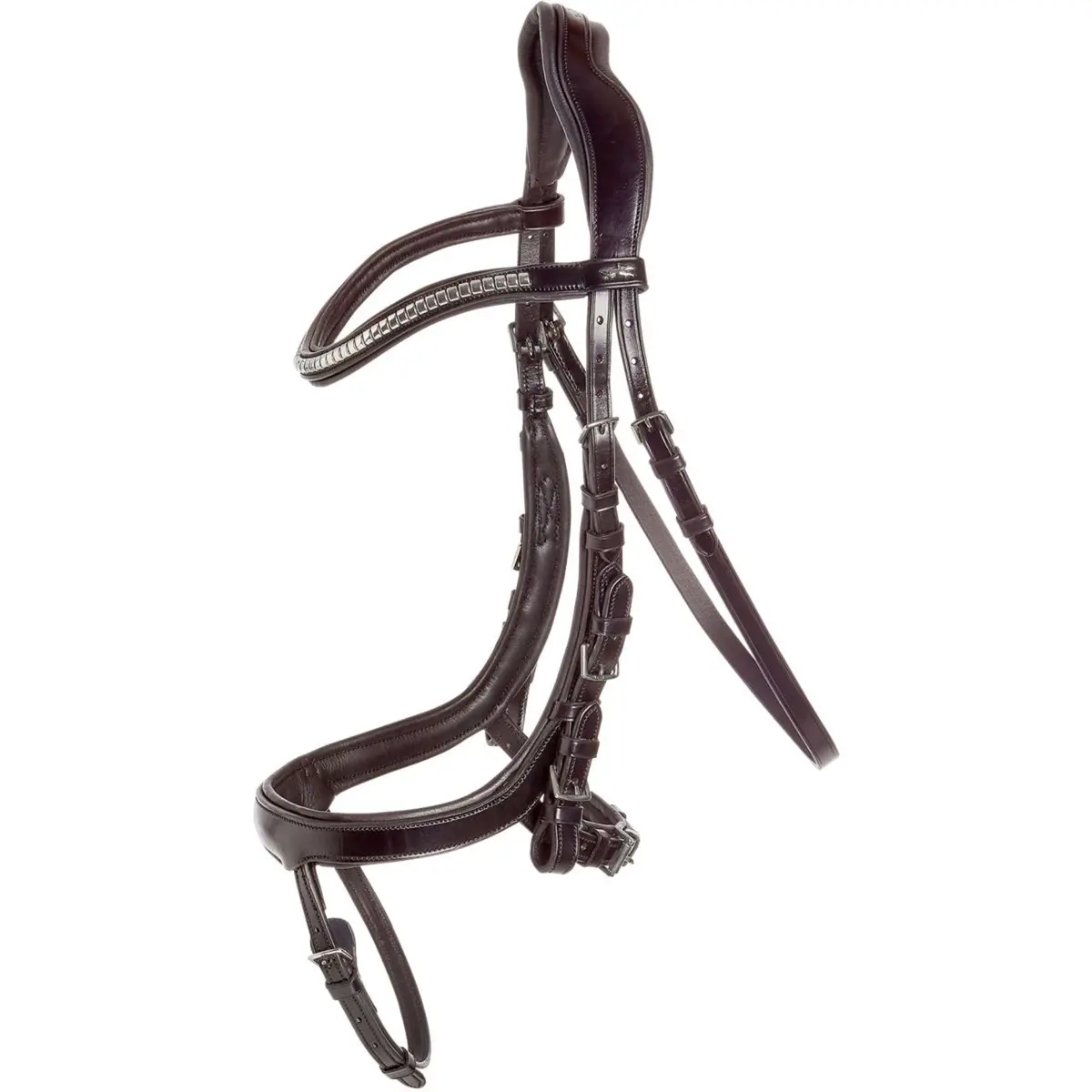 Schockemöhle Hoofdstel Premium Sports Equitus Omega Espresso/Zilver 1