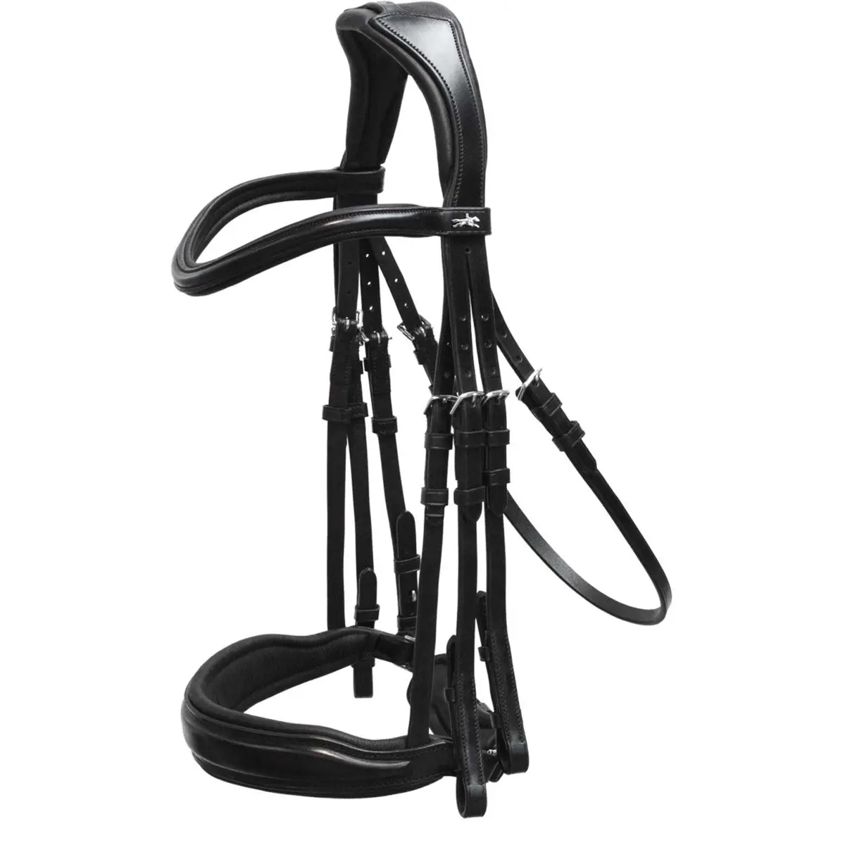 Schockemöhle Stang En Trens Hoofdstel Classic Line Milan Zwart/Zilver 1