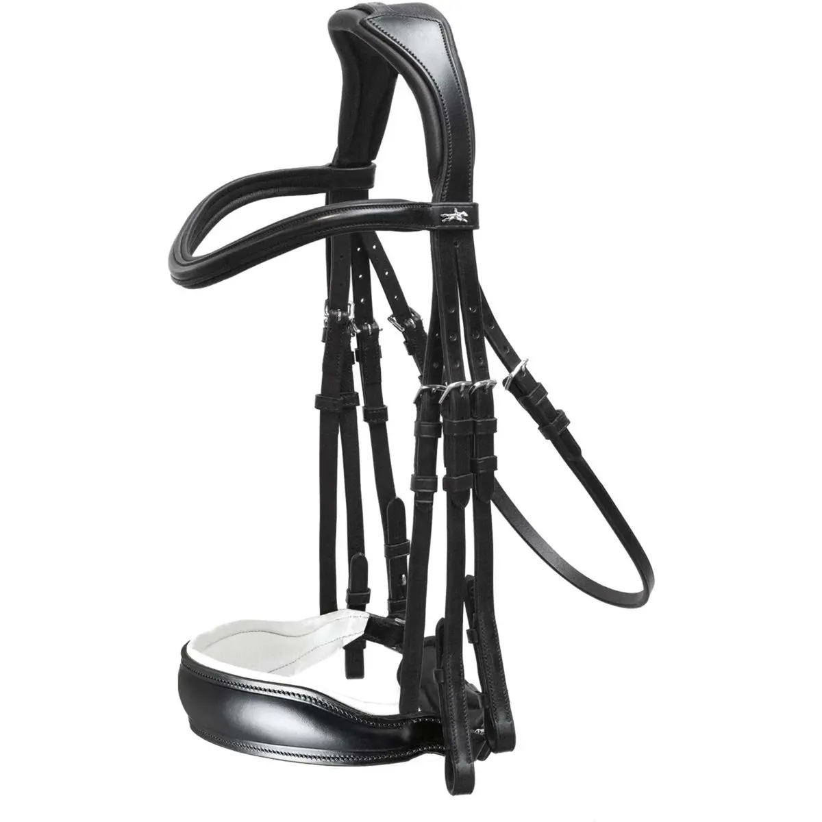 Schockemöhle Stang En Trens Hoofdstel Classic Line Milan Zwart/Wit 1