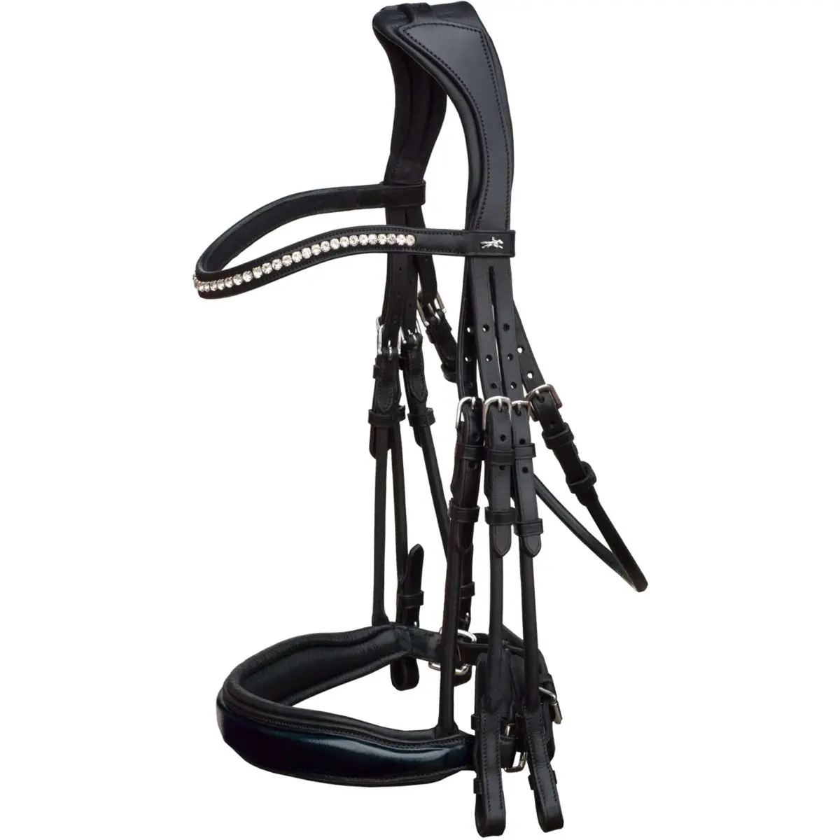 Schockemöhle Stang En Trens Hoofdstel Classic Line Venice Zwart/Patent/Zilver 1