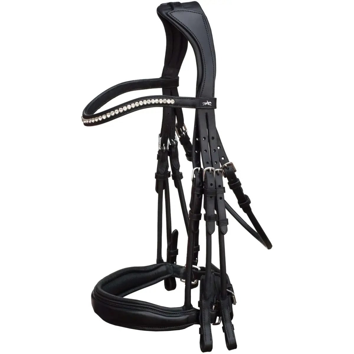 Schockemöhle Stang En Trens Hoofdstel Classic Line Venice Zwart/Zilver 1