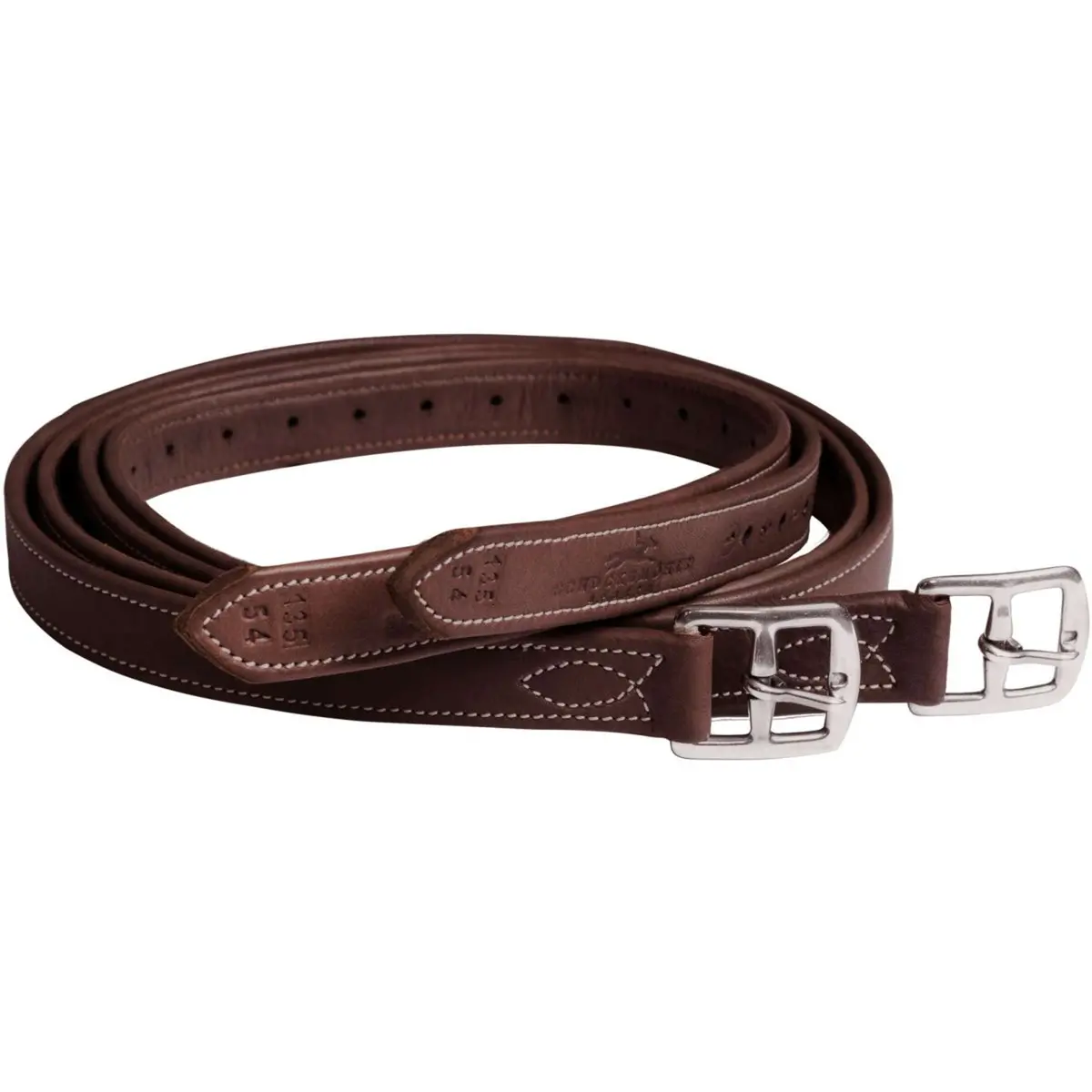 Schockemöhle Stijgbeugelriemen Chantilly Espresso/Cream/Zilver 1