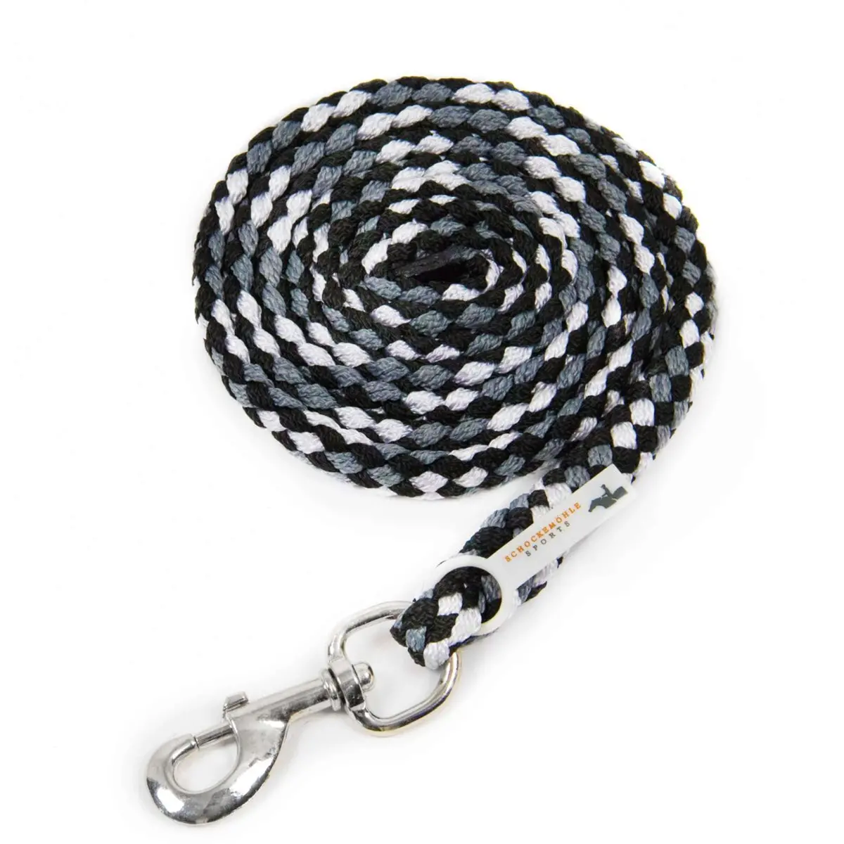 Schockemöhle Halstertouw Catch Zwart/Grijs/Wit 1
