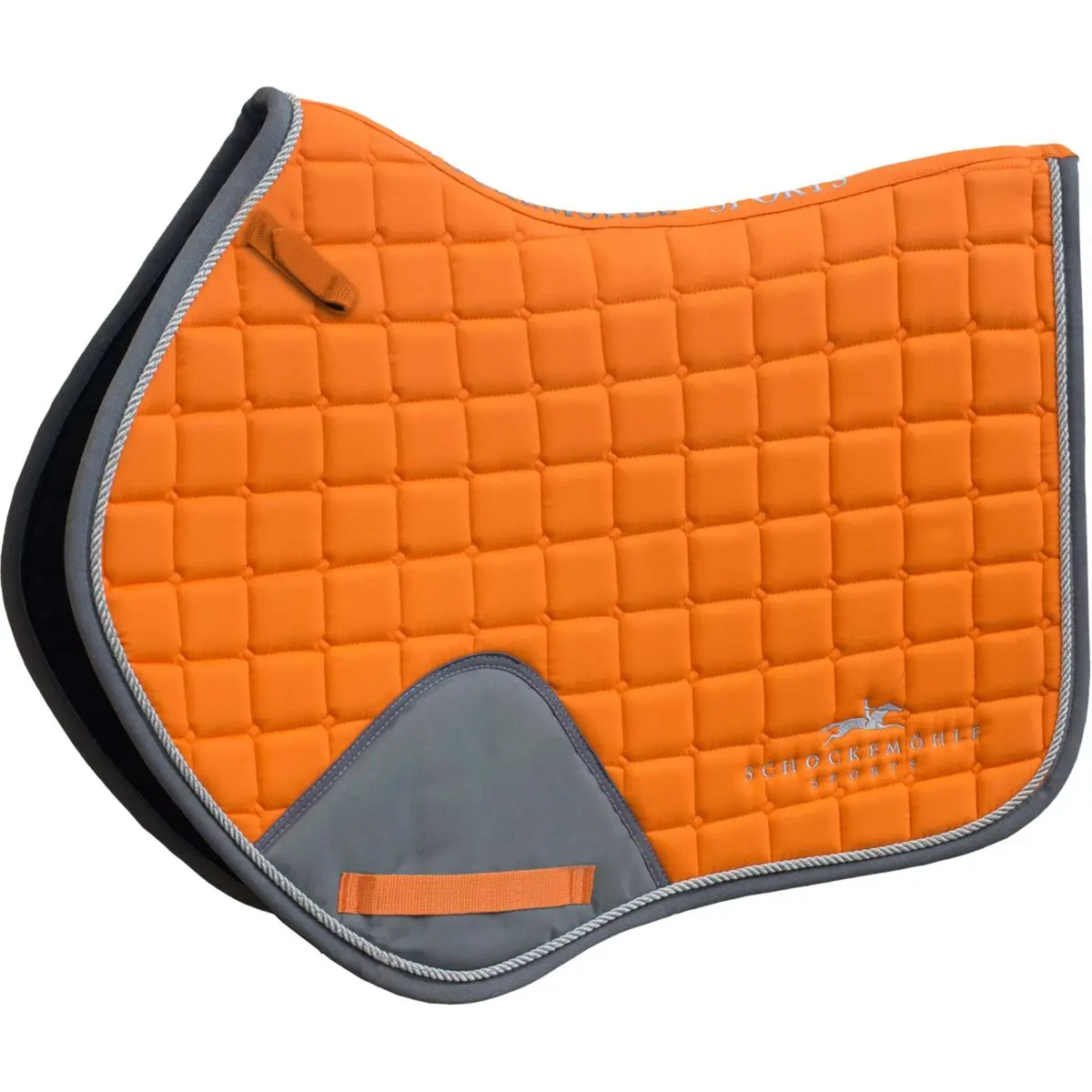Schockemöhle Zadeldekje Power Logo Springen Oranje/Grijs 1