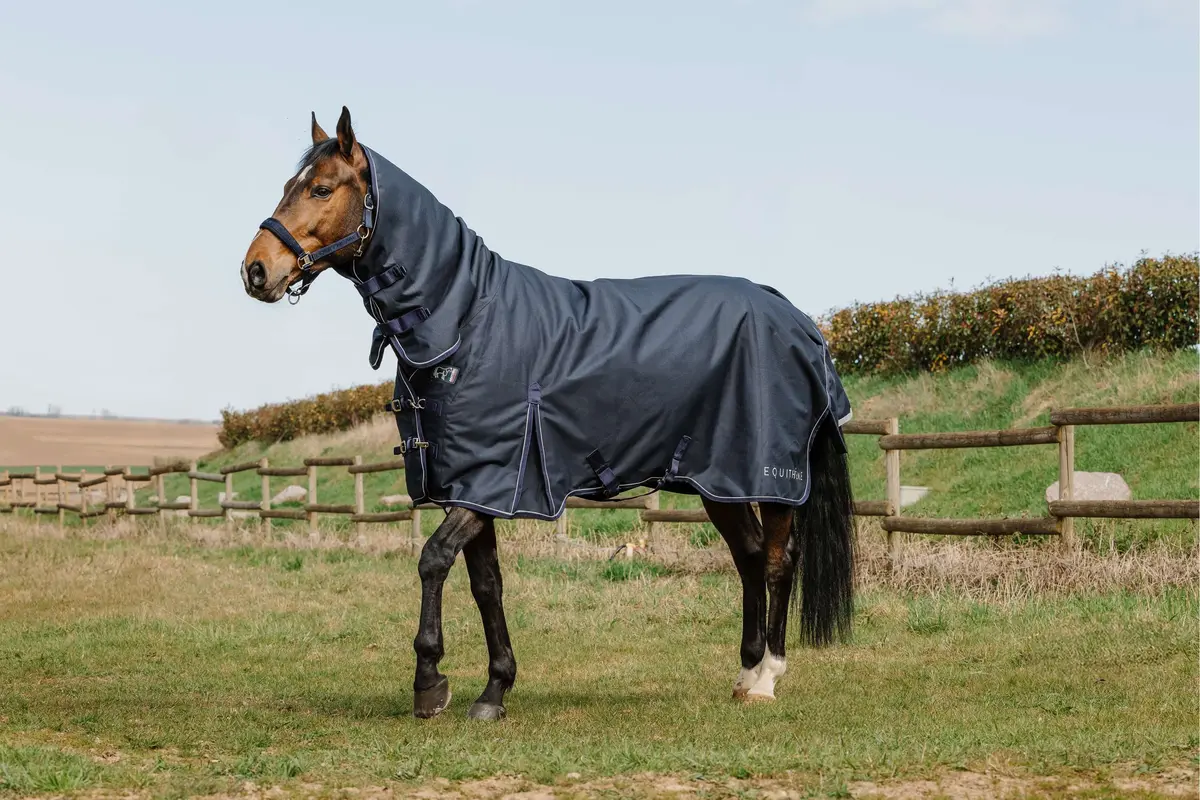 Equithème Halsstuk Anatomic Aisance 1200D 200G Marineblauw 1