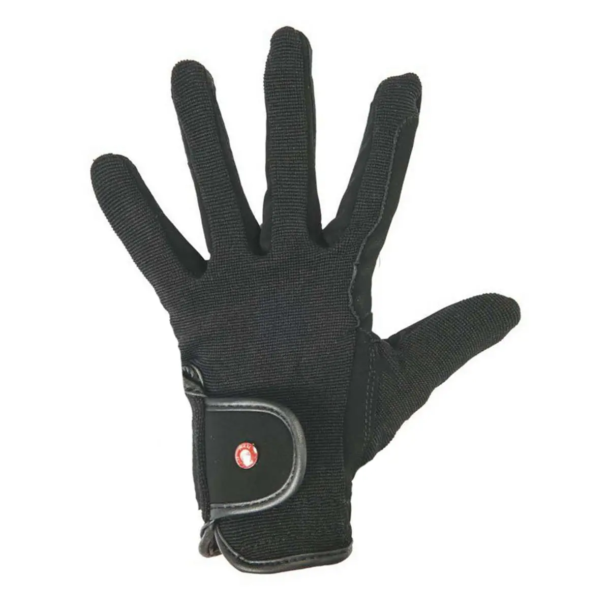Hkm Pro Team Rijhandschoenen Pro Imitatieleer Zwart 1