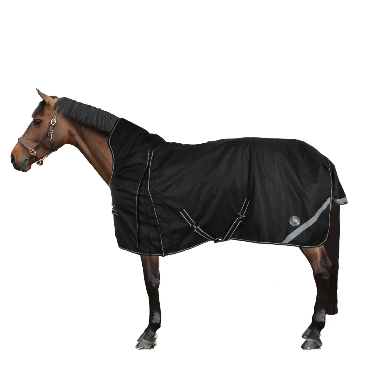 Hkm High Neck Deken Innsbruck 200G Zwart 1