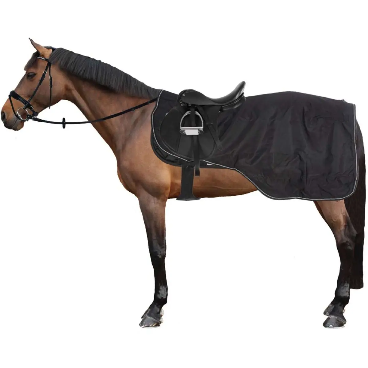 Riding World Uitrijdeken Waterdicht Zwart 1
