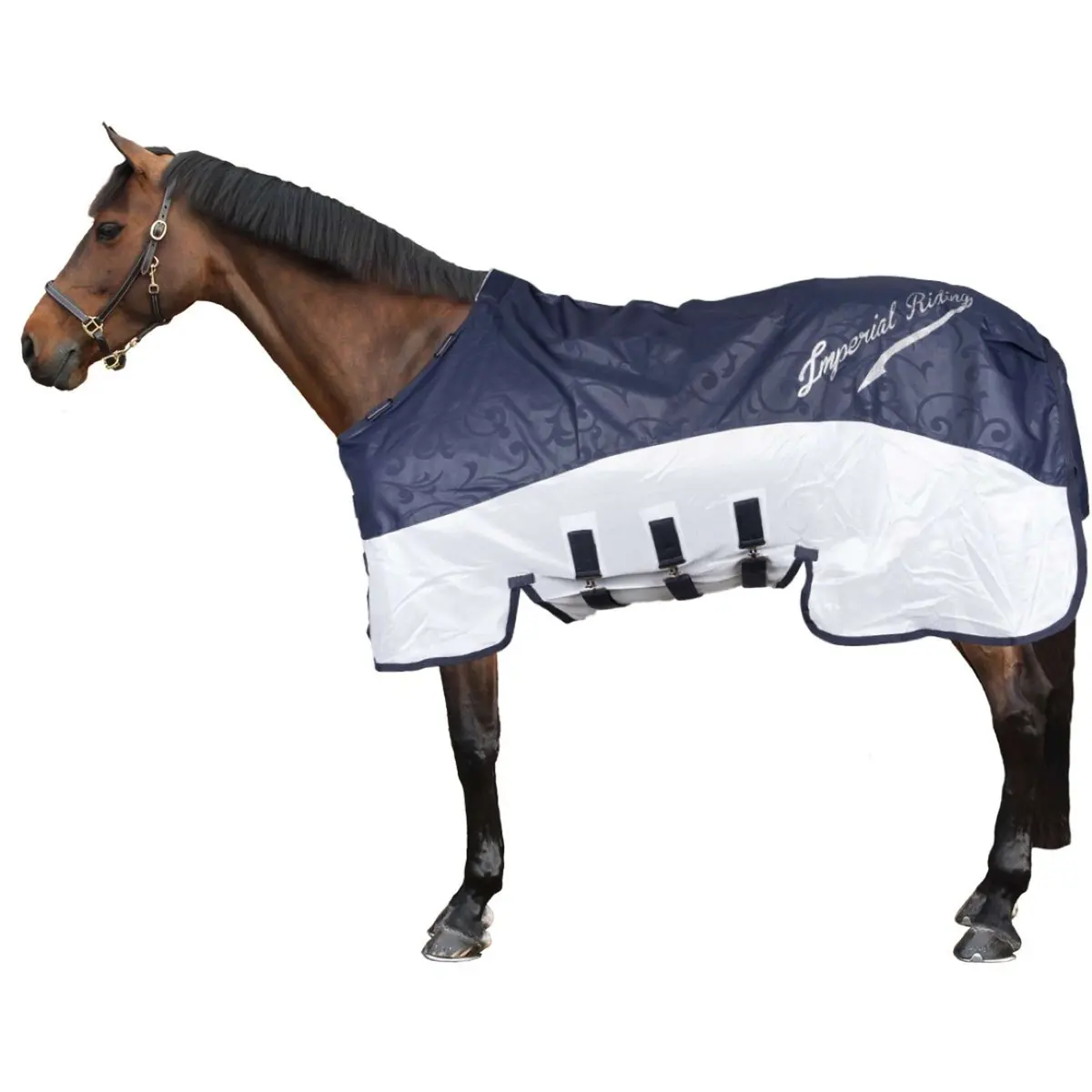 Imperial Riding Vliegen- En Regendeken Irhsuper-Dry Navy 1