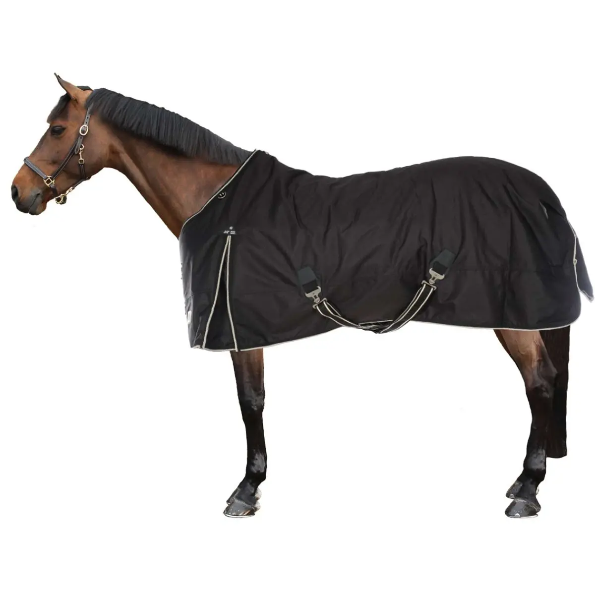 Br Turnoutdeken Classic 1200D 250G Zwart 1
