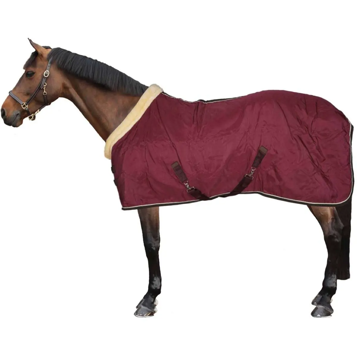 Horka Staldeken Luxe Met Kraag Bordeaux 1