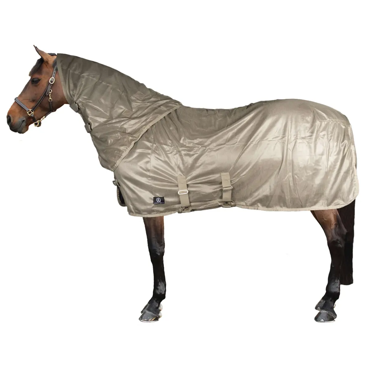 Imperial Riding Vliegendeken Irhreese Met Hals Light Olive 1
