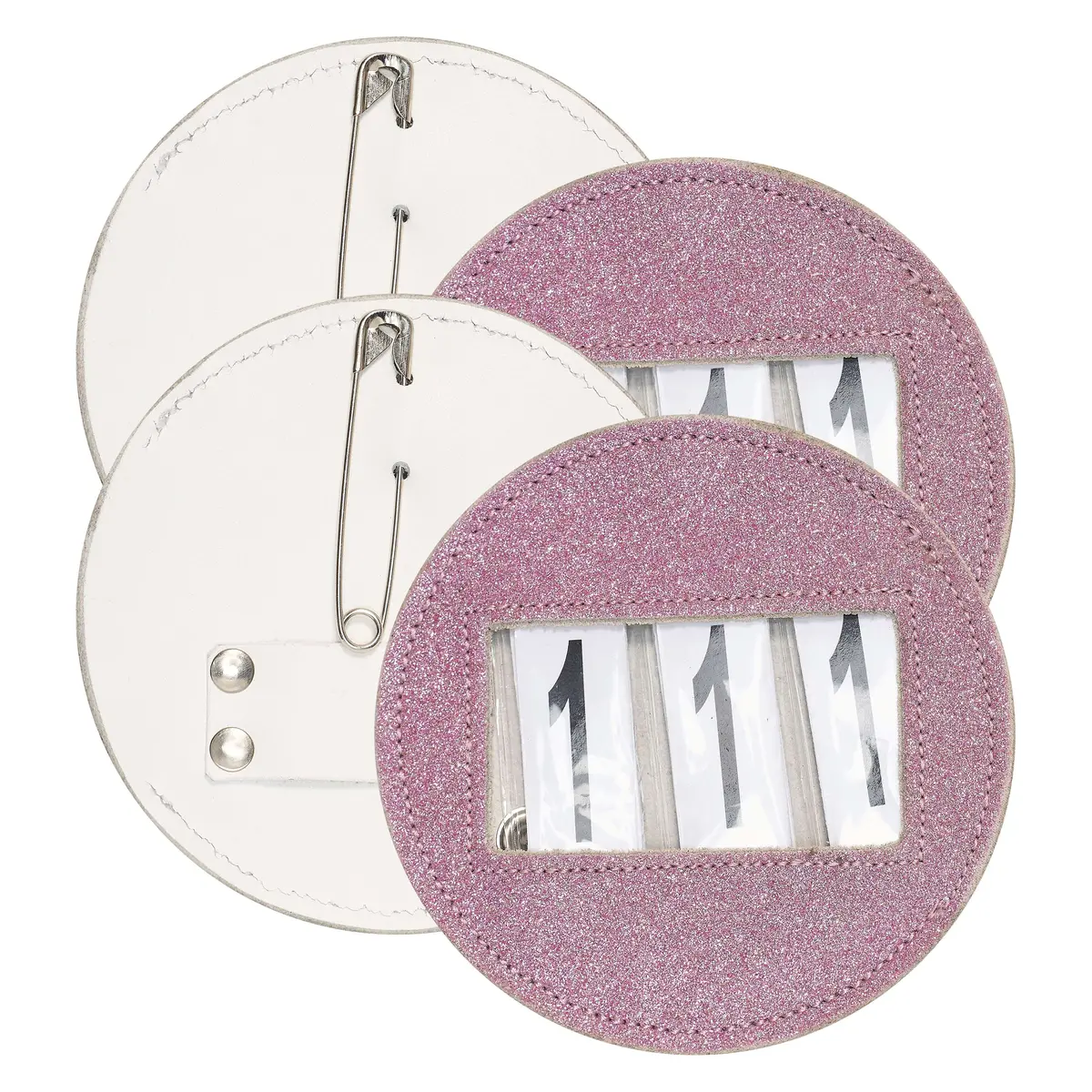 Imperial Riding Wedstrijdnummers Irhglitter Round Pink 1