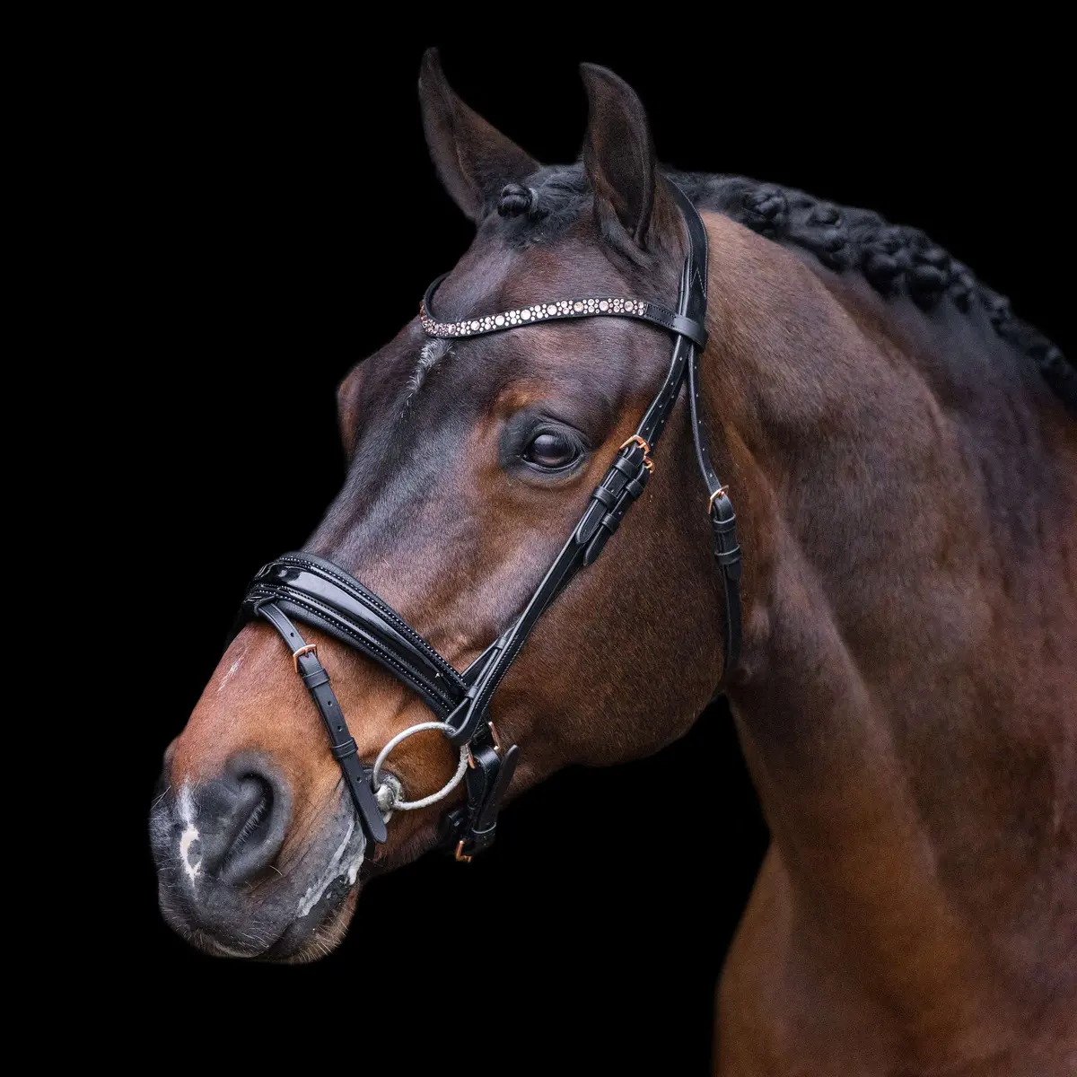 Imperial Riding Hoofdstel Irholympia Zwart/Rosegold 1