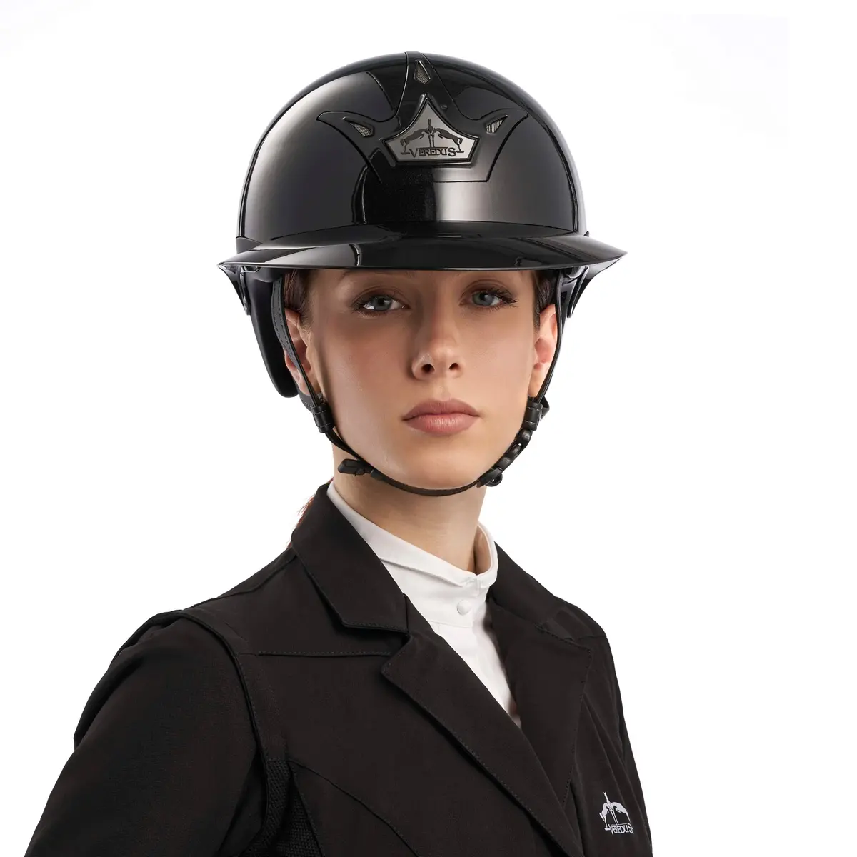 Veredus Cap Vita Breed Vizier Lak Zwart 1