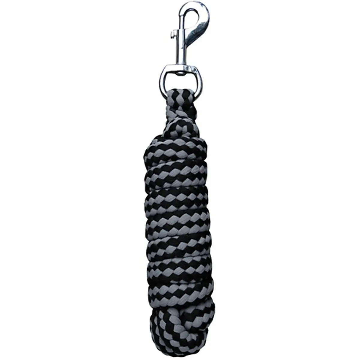 Harry's Horse Halsterlijn Soft Standaard Musketon Zwart/Grijs 1