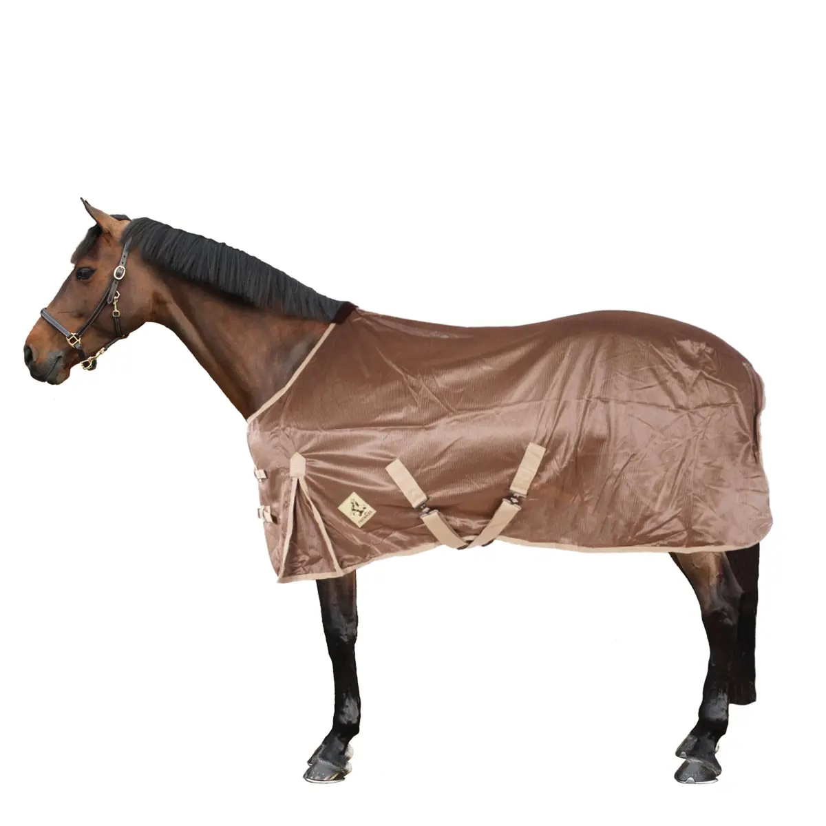 Premiere Vliegendeken Polyester Mesh Taupe 1