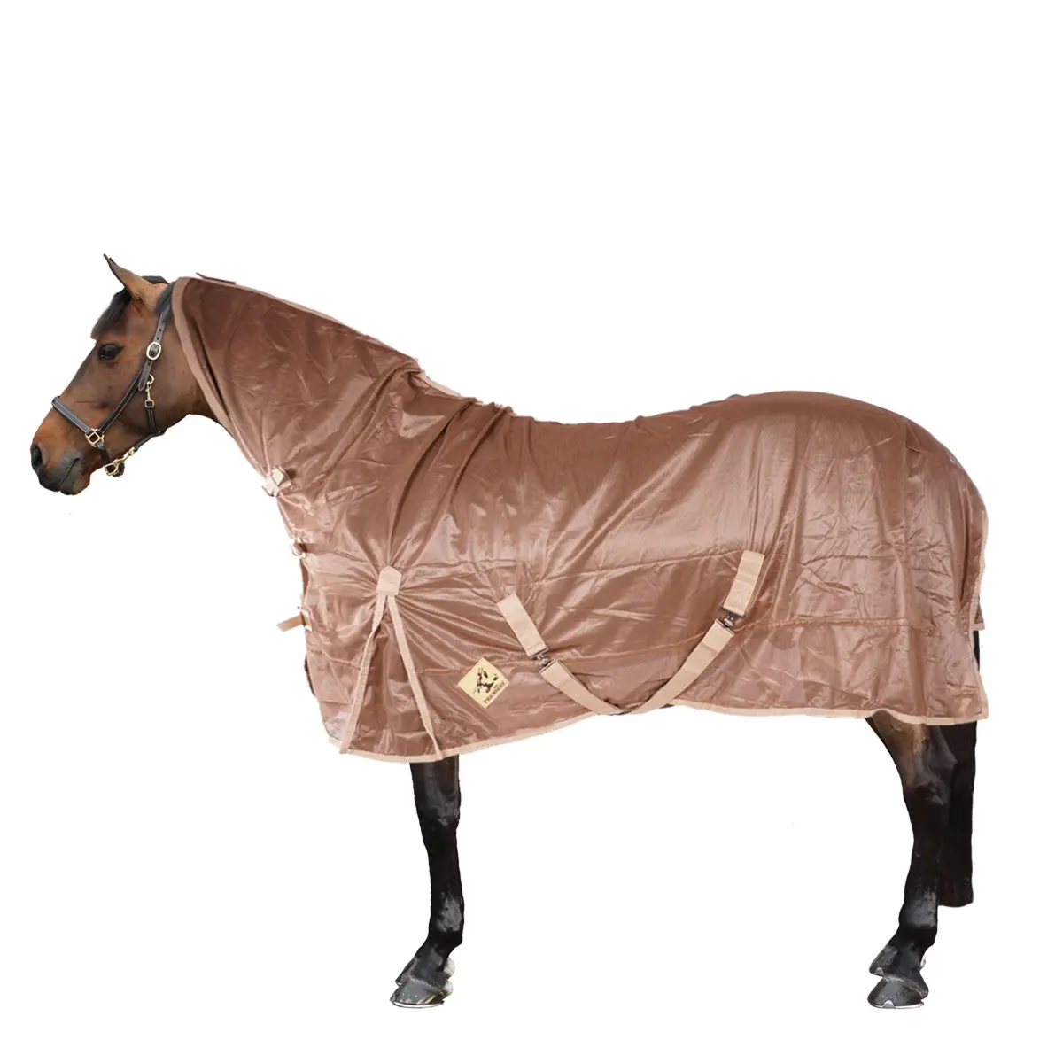 Premiere Vliegendek Polyester Mesh Met Hals Taupe 1