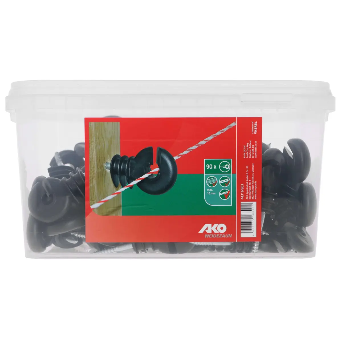 Ako Ringisolator Zonder Ijzeren Kern 25 Stuks Zwart 1