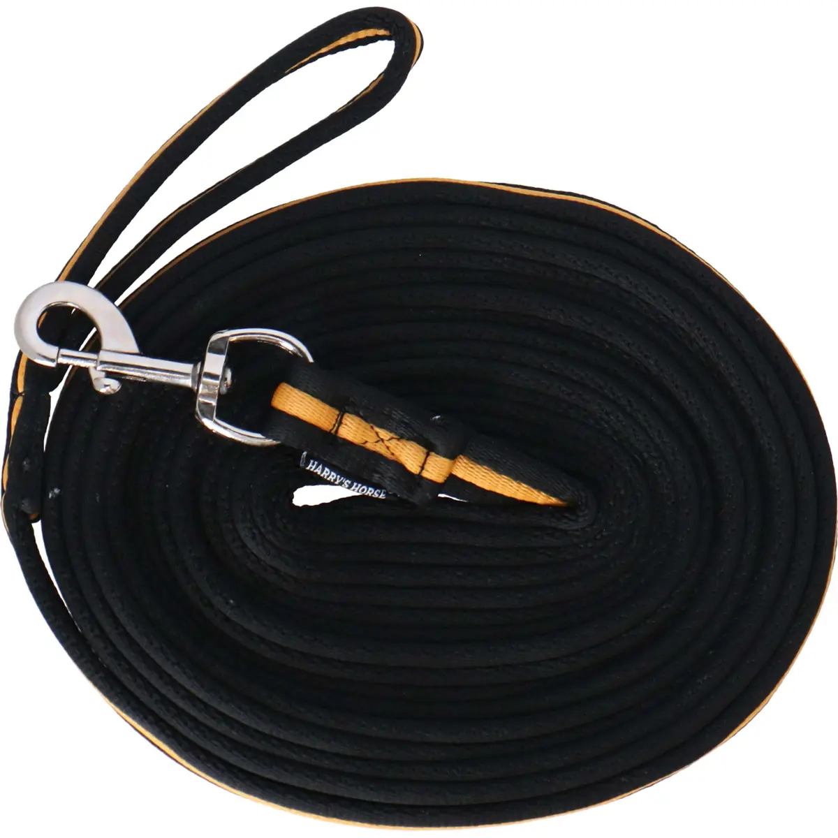 Harry's Horse Soft Longeerlijn 8M Zwart/Goud 1