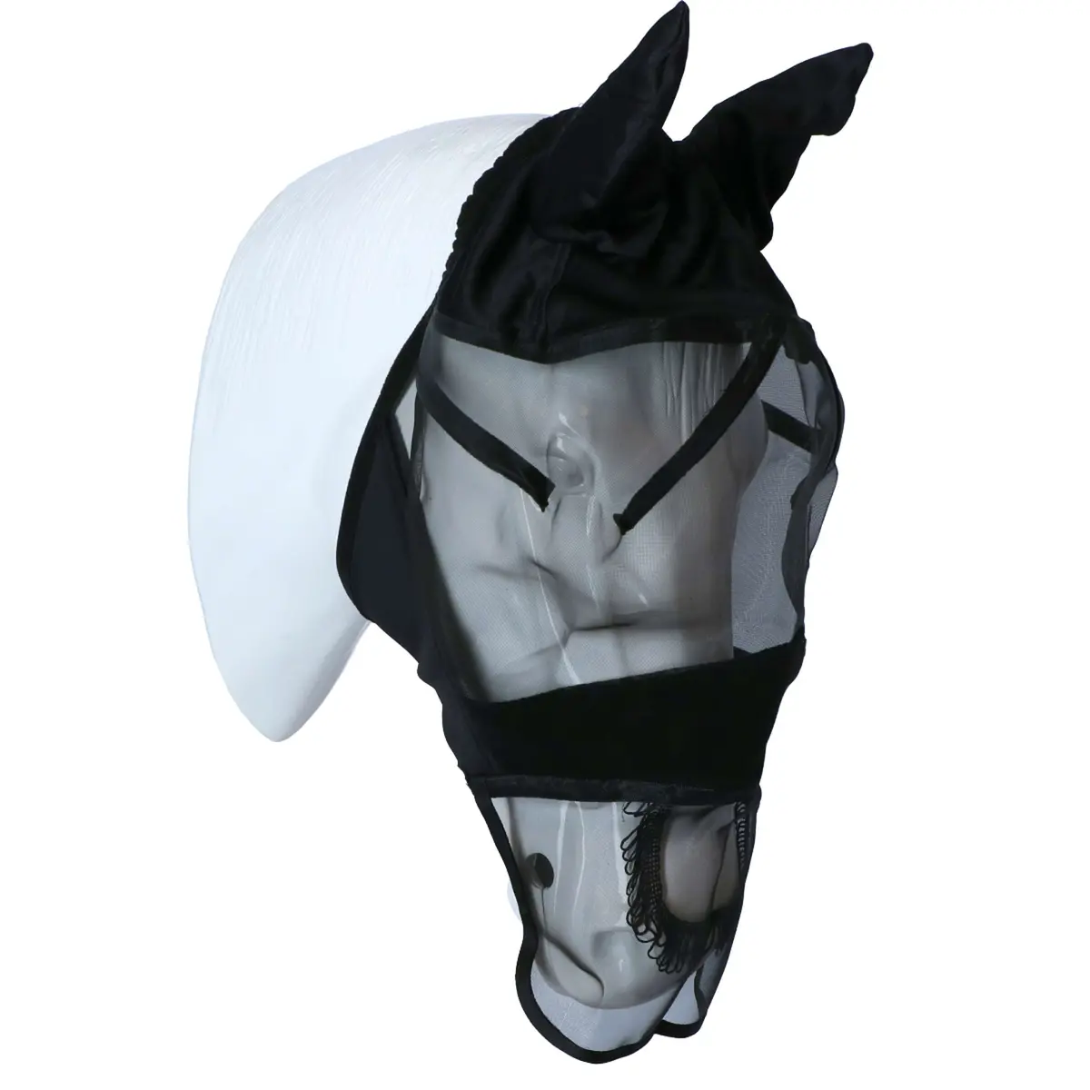 Kerbl Vliegenmasker Met Oren En Neus Zwart 1
