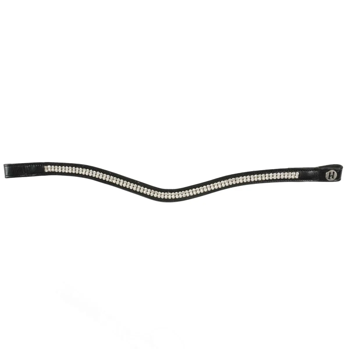 Harry's Horse Frontriem Crystal Wave Zwart/Zilver 1