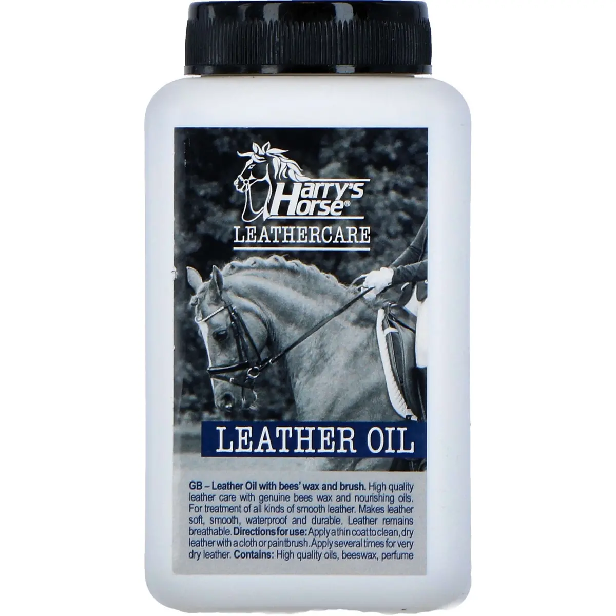 Harry's Horse Lederolie Met Bijenwas En Kwast 1