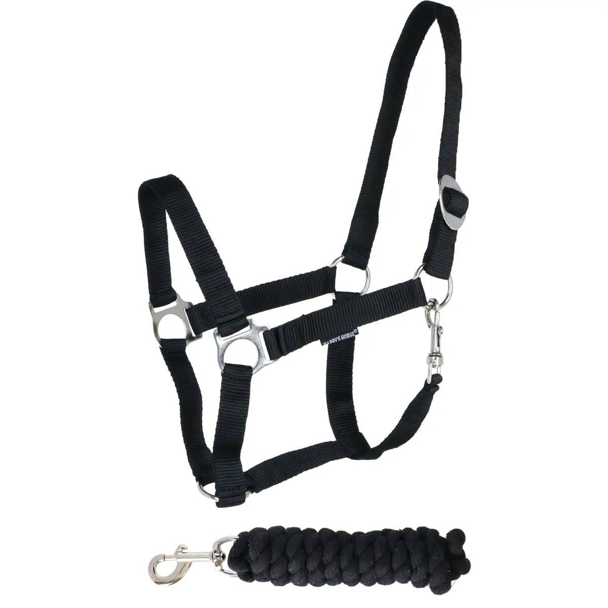 Harry's Horse Halsterset Initial Zwart 1