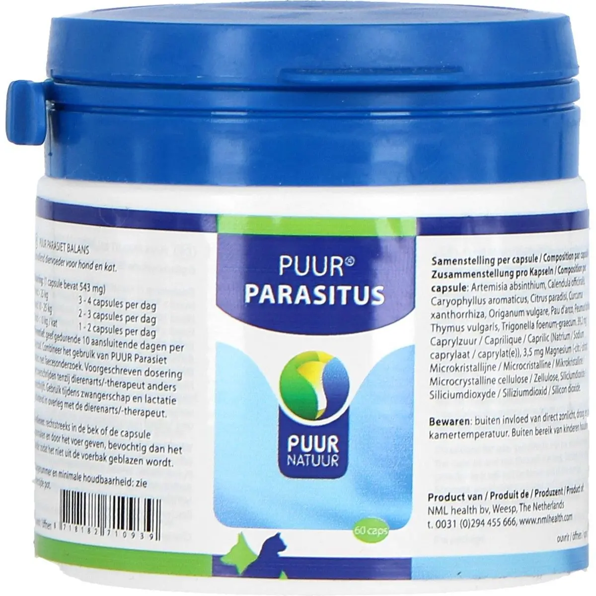 Puur Parasitus / Parasiet Balans Hond/Kat 1