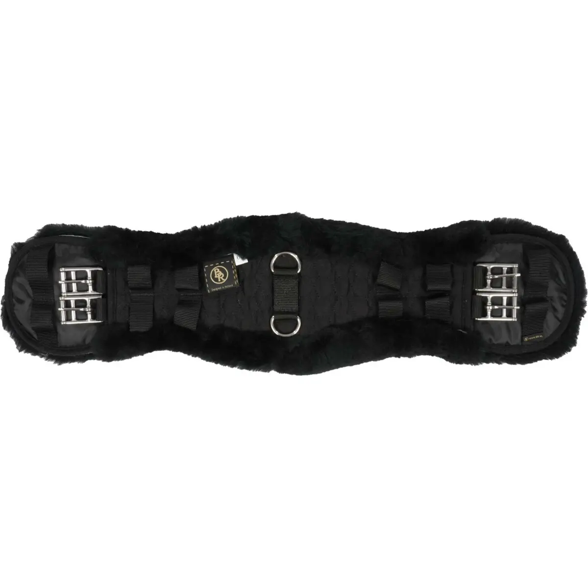 Br Dressuursingel Anatomisch Sheepskin Zwart 1