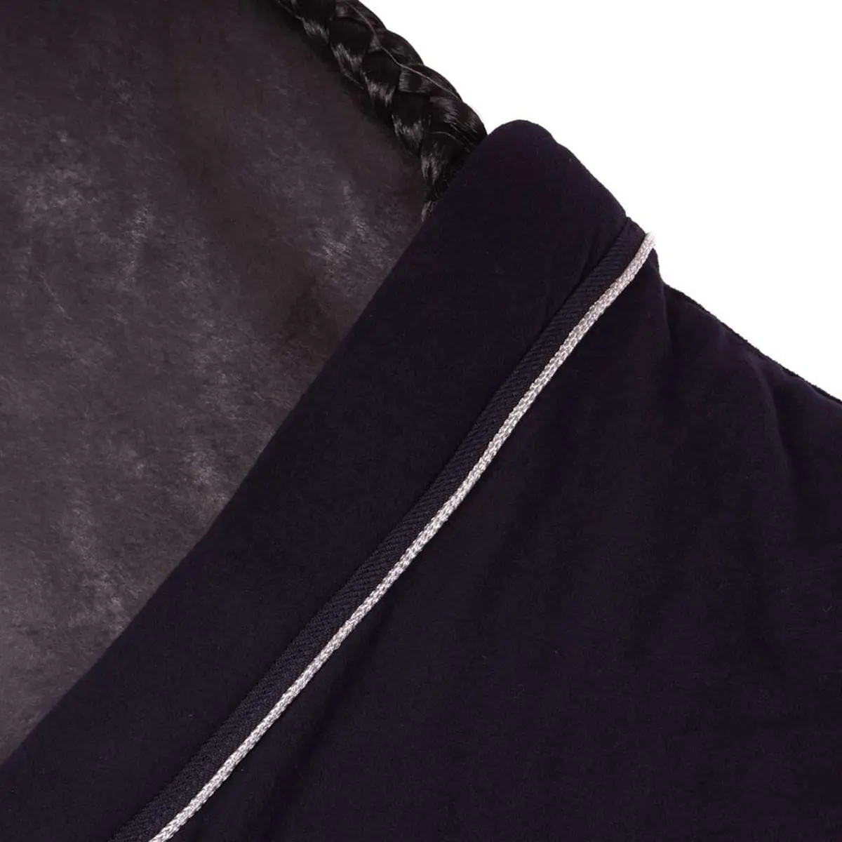 Hkm Fleecedeken Met Kraag Donkerblauw 4