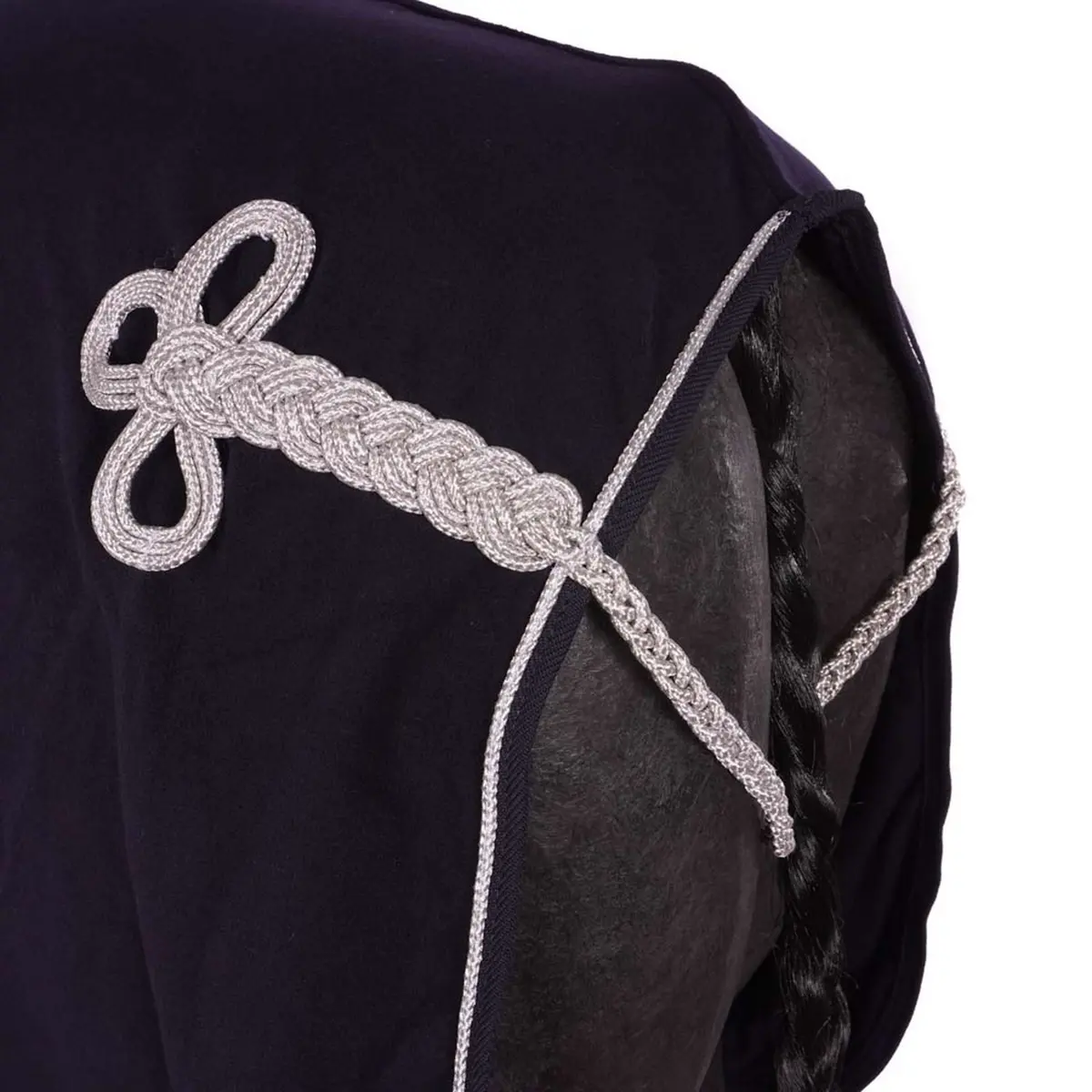 Hkm Fleecedeken Met Kraag Donkerblauw 6