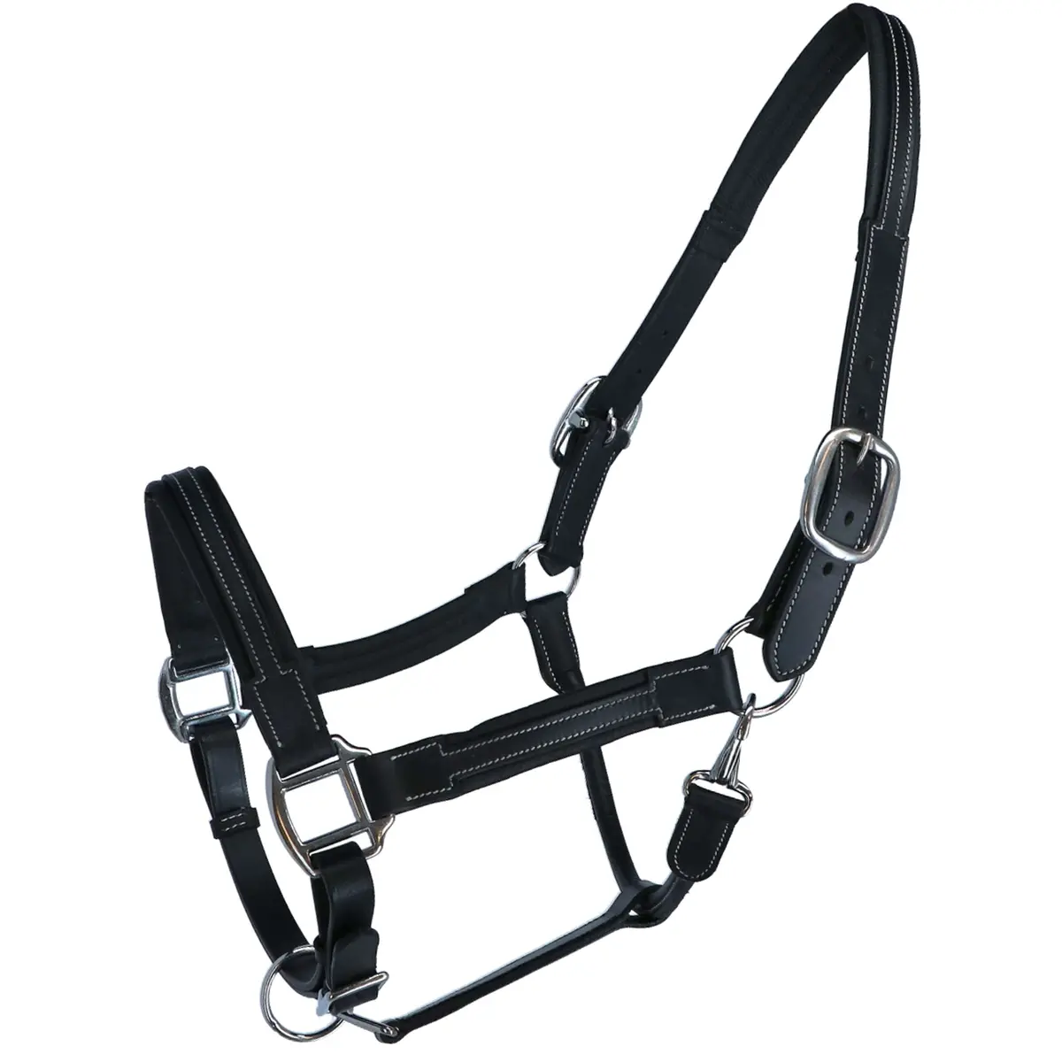 Hkm Lederen Halster Soft Zwart 1