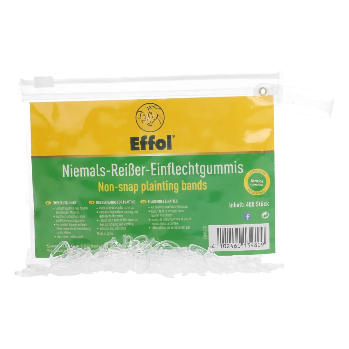 Effol Manenelastiekjes Kids Zakje Transparant 1
