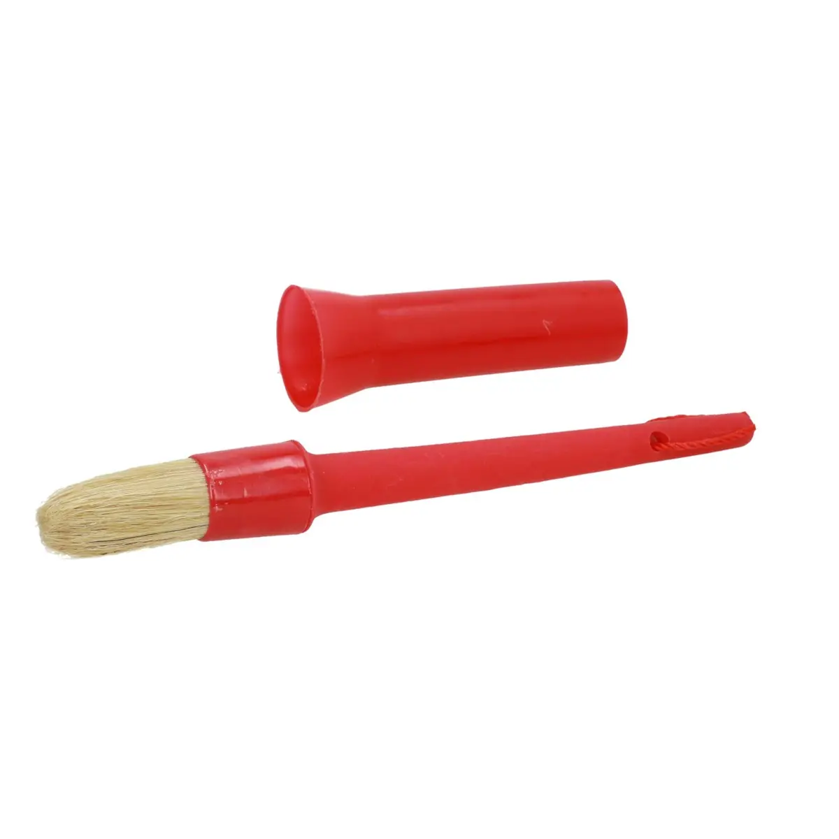 Shires Hoefoliekwast Plastic Red 1
