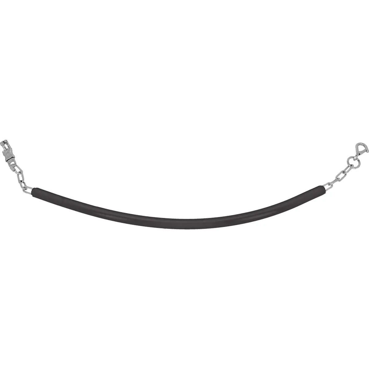Shires Stalketting Rubber Met Ketting Zwart 1