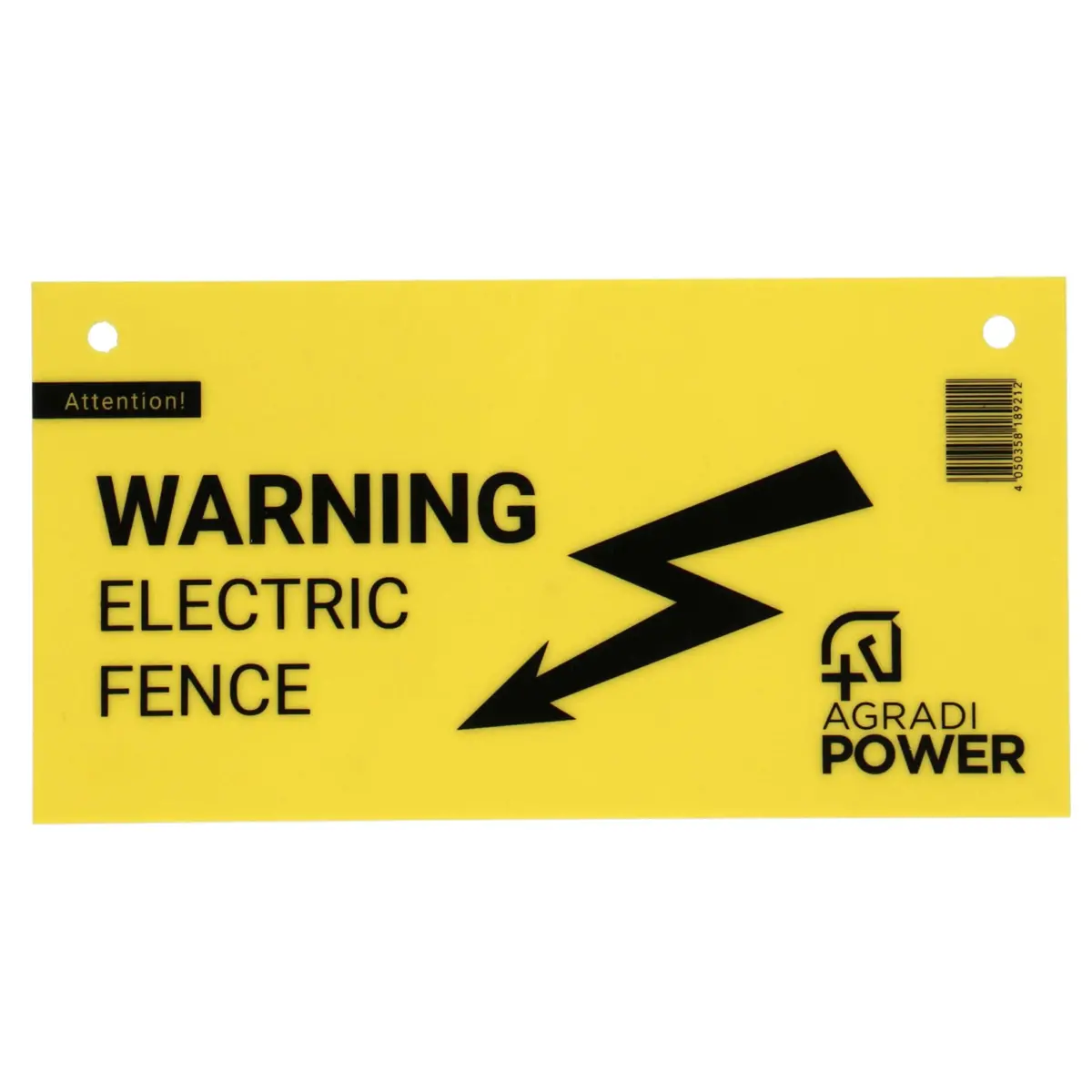 Agradi Power Waarschuwingsbordje Afrastering Geel 1