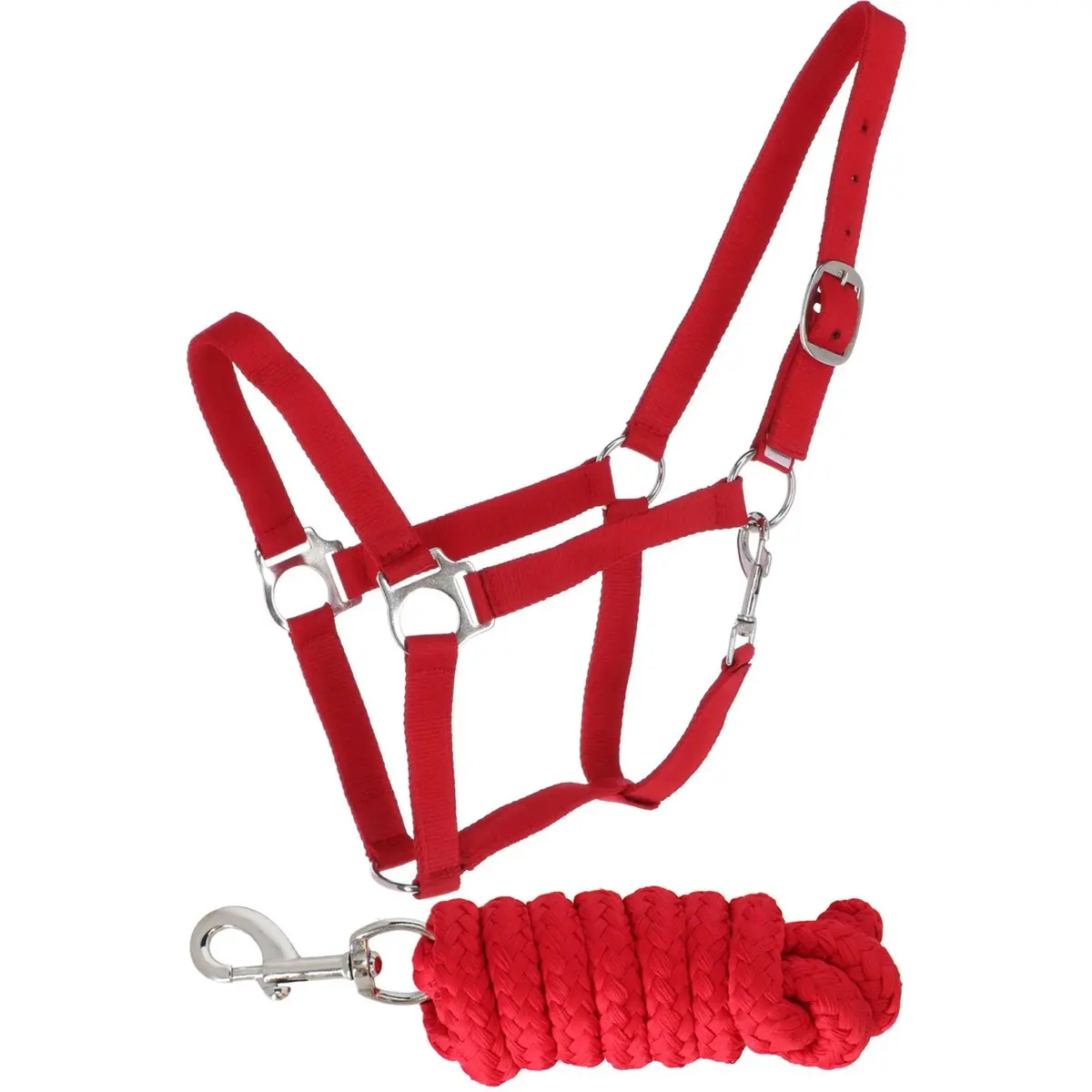 Riding World Halsterset Club Met Touw Rood 1
