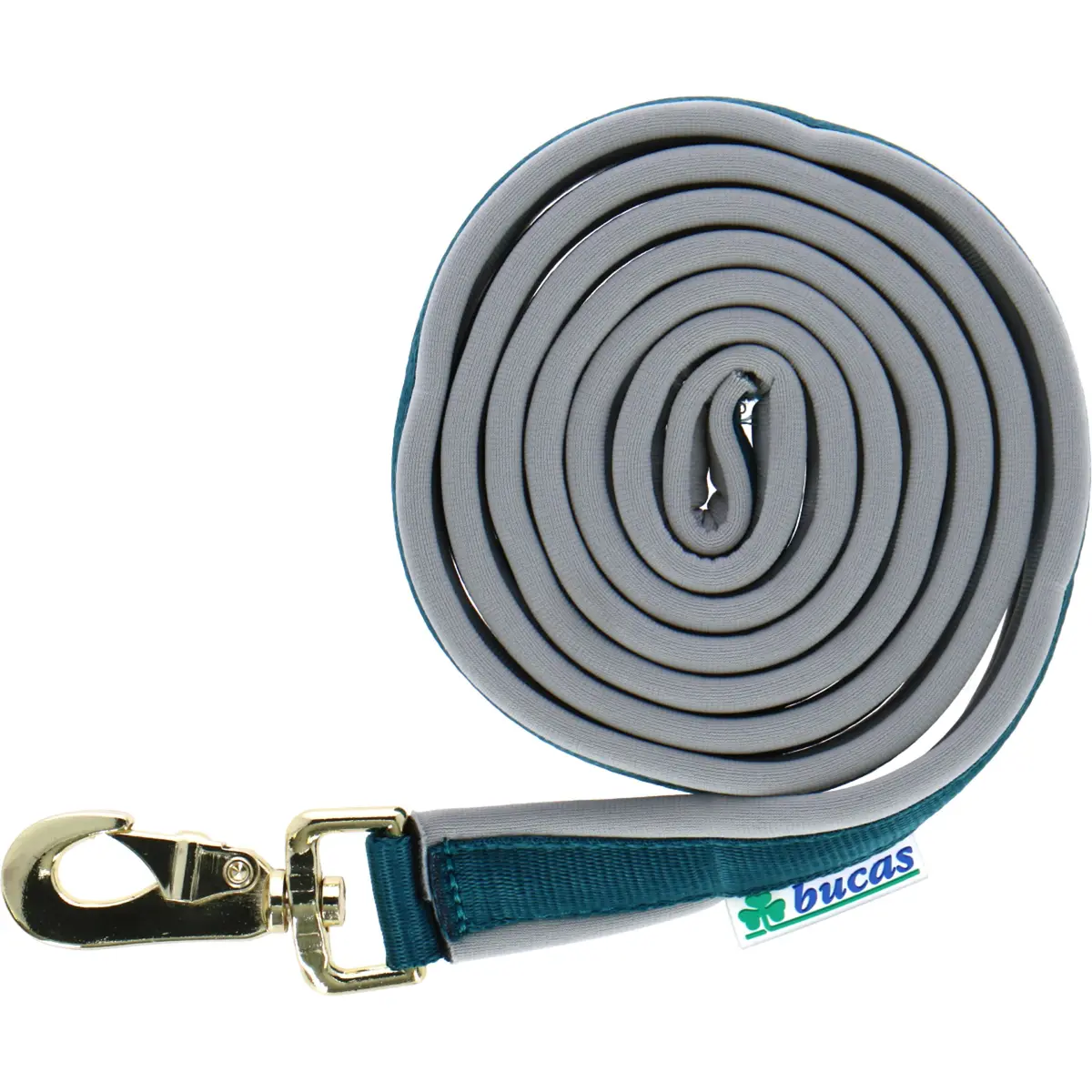 Bucas Lead Rein Dublin Padded Atlantic/Silver 1