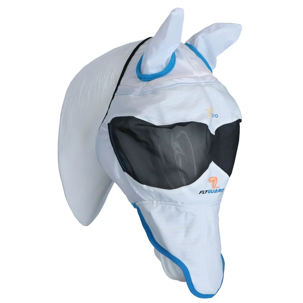 Shires Vliegenmasker Met Oren & Neus Ultra Pro Wit 1