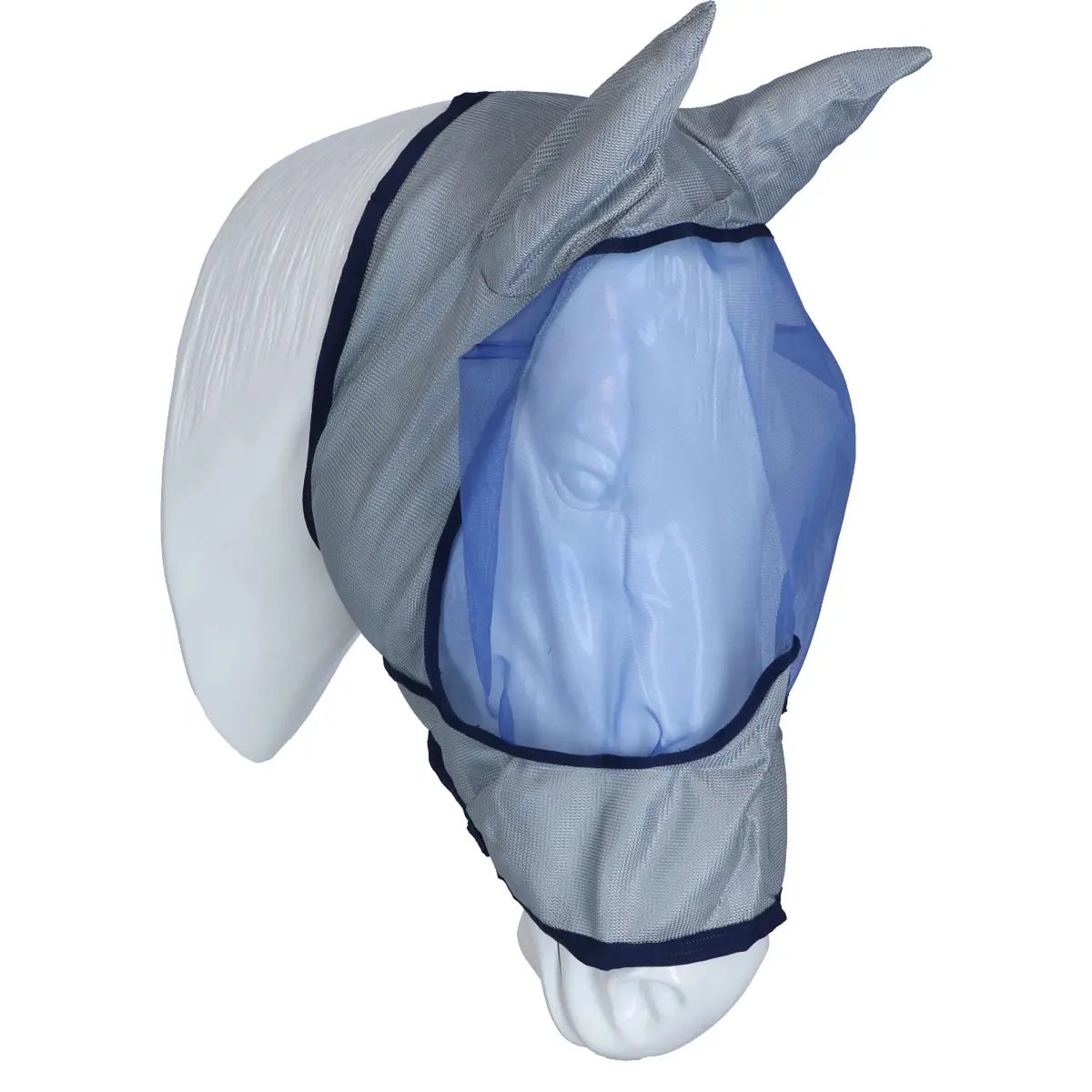 Bucas Buzz-Off Vliegenmasker Deluxe Met Oren Blue 1