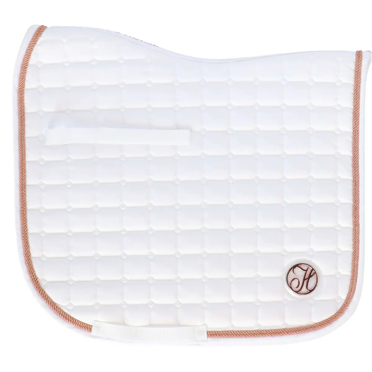 Harry's Horse Zadeldekje Reverso Logo Competition Dressuur Wit/Rosegold 1