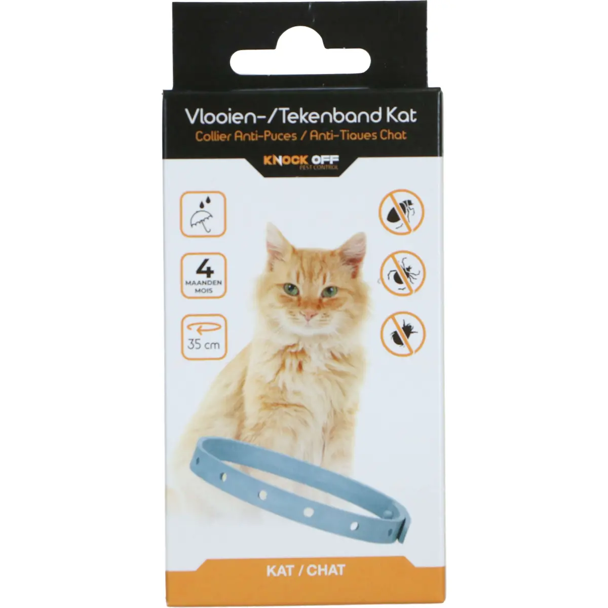 Knock Off Teken En Vlooien Halsband Kat Nl/Fr 1