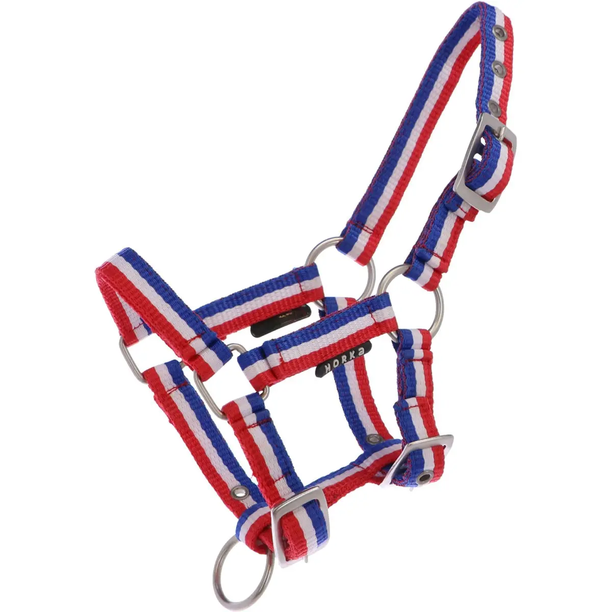 Horka Halster Basic Veulen Rood/Wit/Blauw 1