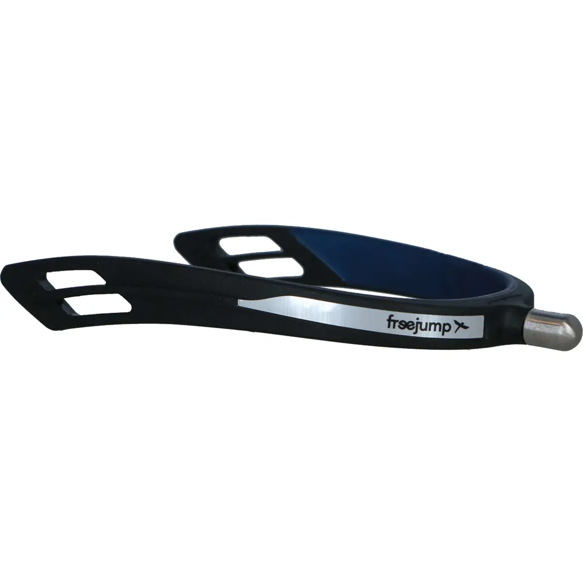 Freejump Knopsporen Spur'on Round End Zwart/Pearl Blue 1