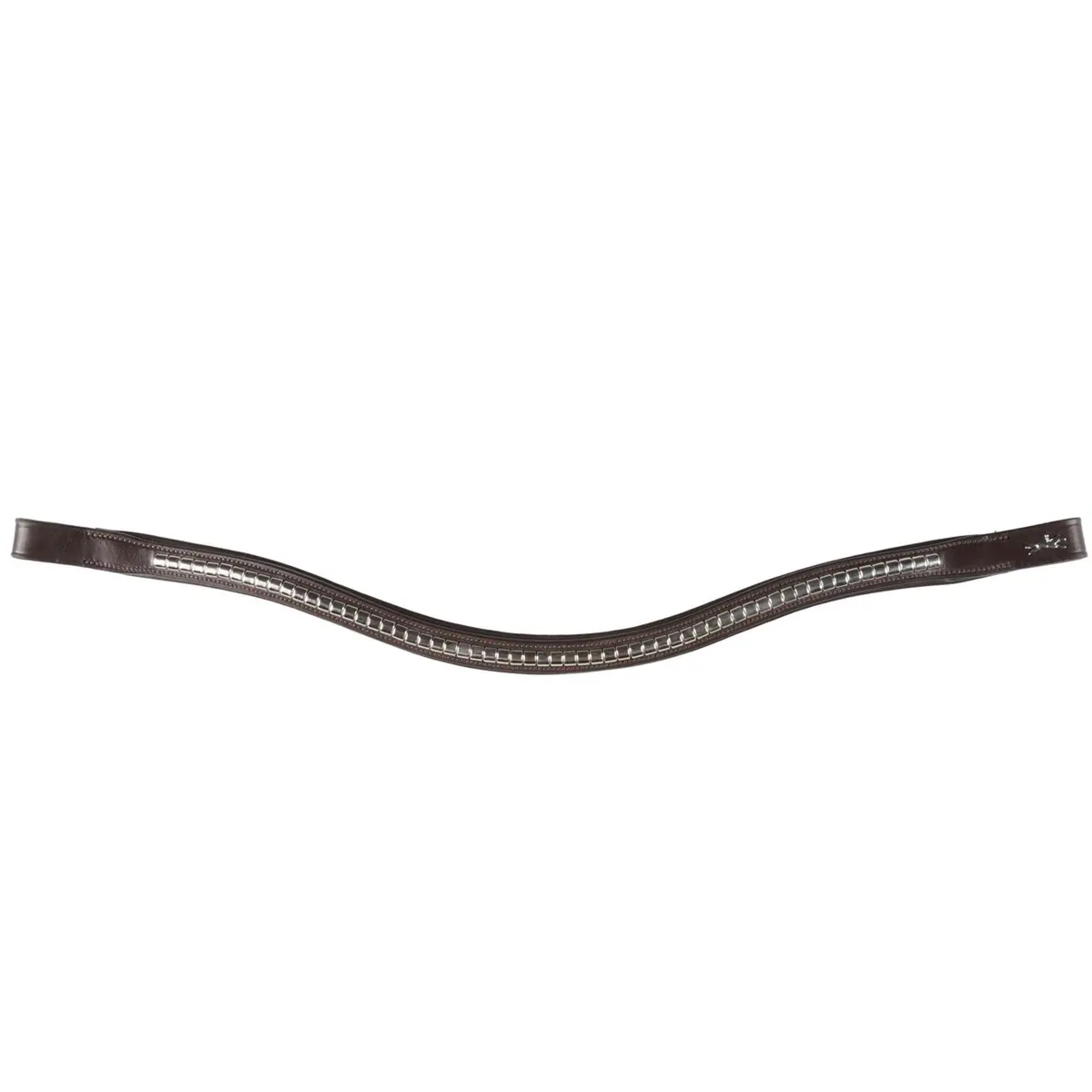 Schockemöhle Frontriem Clincher Select Wave Espresso/Zilver 1