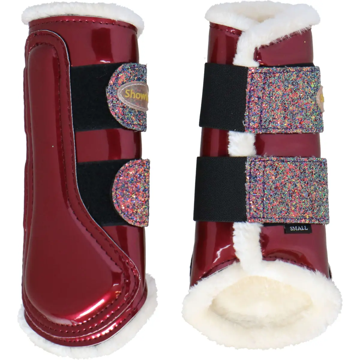 Hb Showtime Beenbeschermers Gold Rush Glitter Bordeaux 1